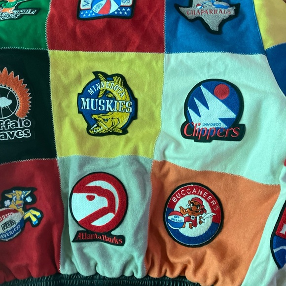 Rare Vintage 1999 Jeff Hamilton NBA and ABA Throwback Patch Varsity Jacket 6X - Picture 16 of 16
